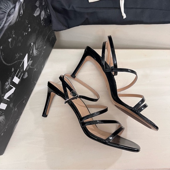 Inez Sofia black patent heels 8.5 wide - Picture 5 of 8